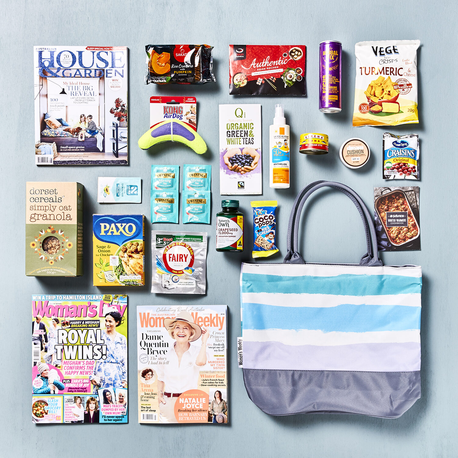 The classic Australian Women's Weekly Showbag is a must-have for Aussie women. It's the perfect choice for FMCG and Home and Lifestyle brands looking to target primary grocer buyers and early adopters of new supermarket products. Get into their hands and their hearts by participating in the Australian Women's Weekly Showbag with Chicane Marketing.