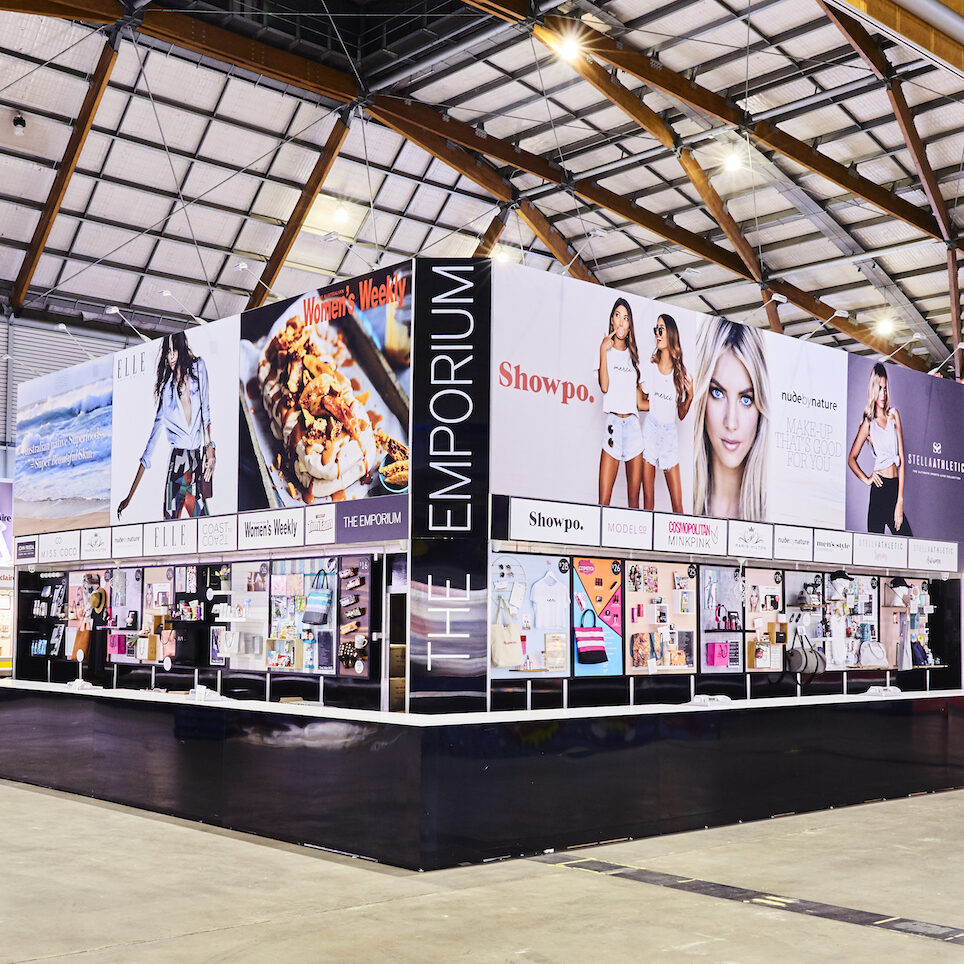 The Emporium, premium Showbag Stand at the Royal Shows retailing the best Style and Fashion, Beauty, Home and Lifestyle Showbags