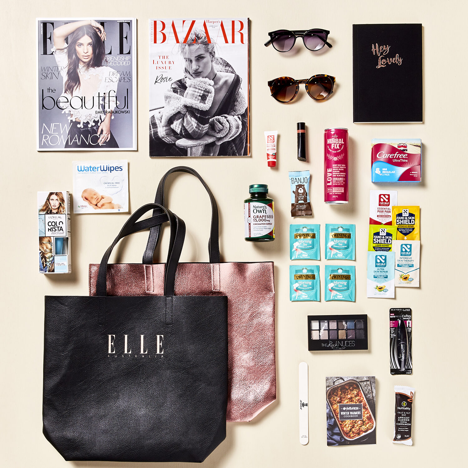 ELLE Australia Sampling Program and Branded Showbag